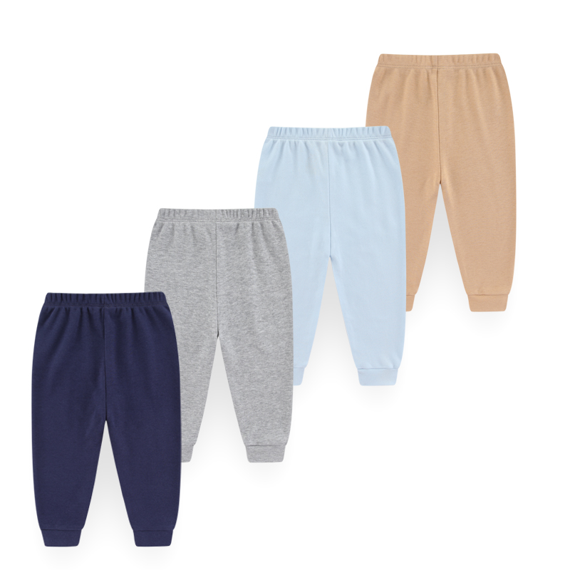 4 ピースユニセックスベビーパンツ綿 100% 無地 0-2 - Baby Clothing Dividers のレビューと価格