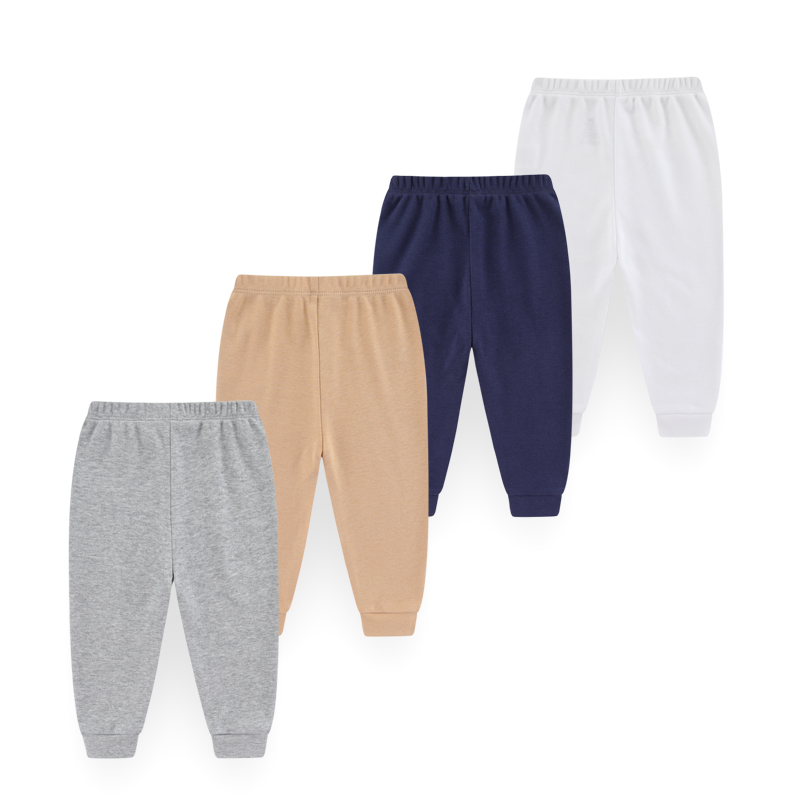 4 ピースユニセックスベビーパンツ綿 100% 無地 0-2 - Baby Clothing Dividers のレビューと価格