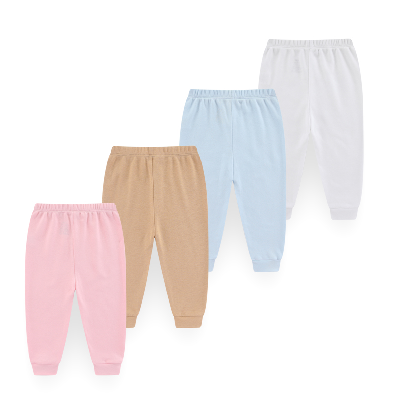 4 ピースユニセックスベビーパンツ綿 100% 無地 0-2 - Baby Clothing Dividers のレビューと価格