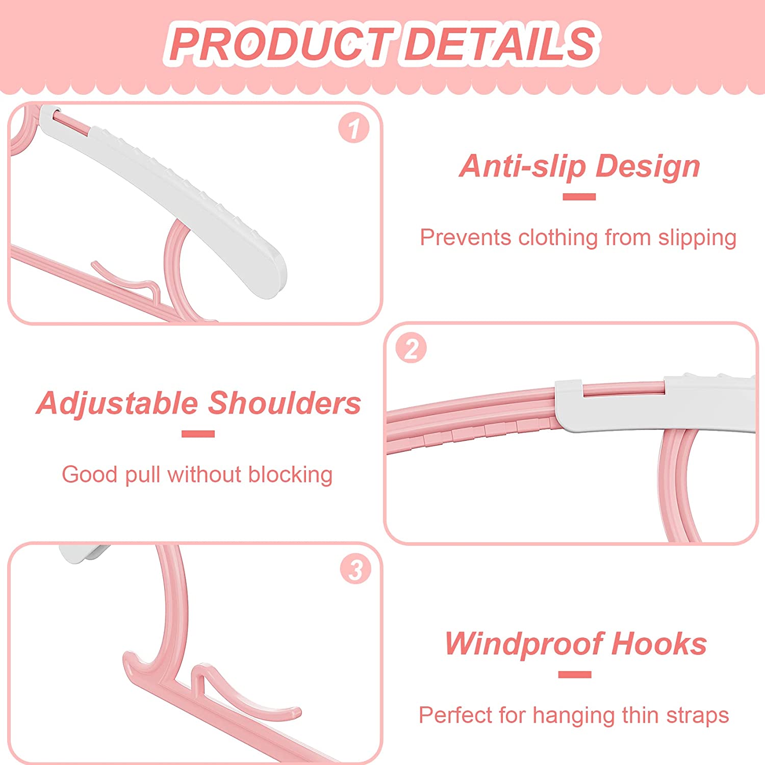 UNTIOR ノンスリップベビー服ハンガー調節可能な収納ハン - Baby Clothing Hanging Rack のレビューと価格