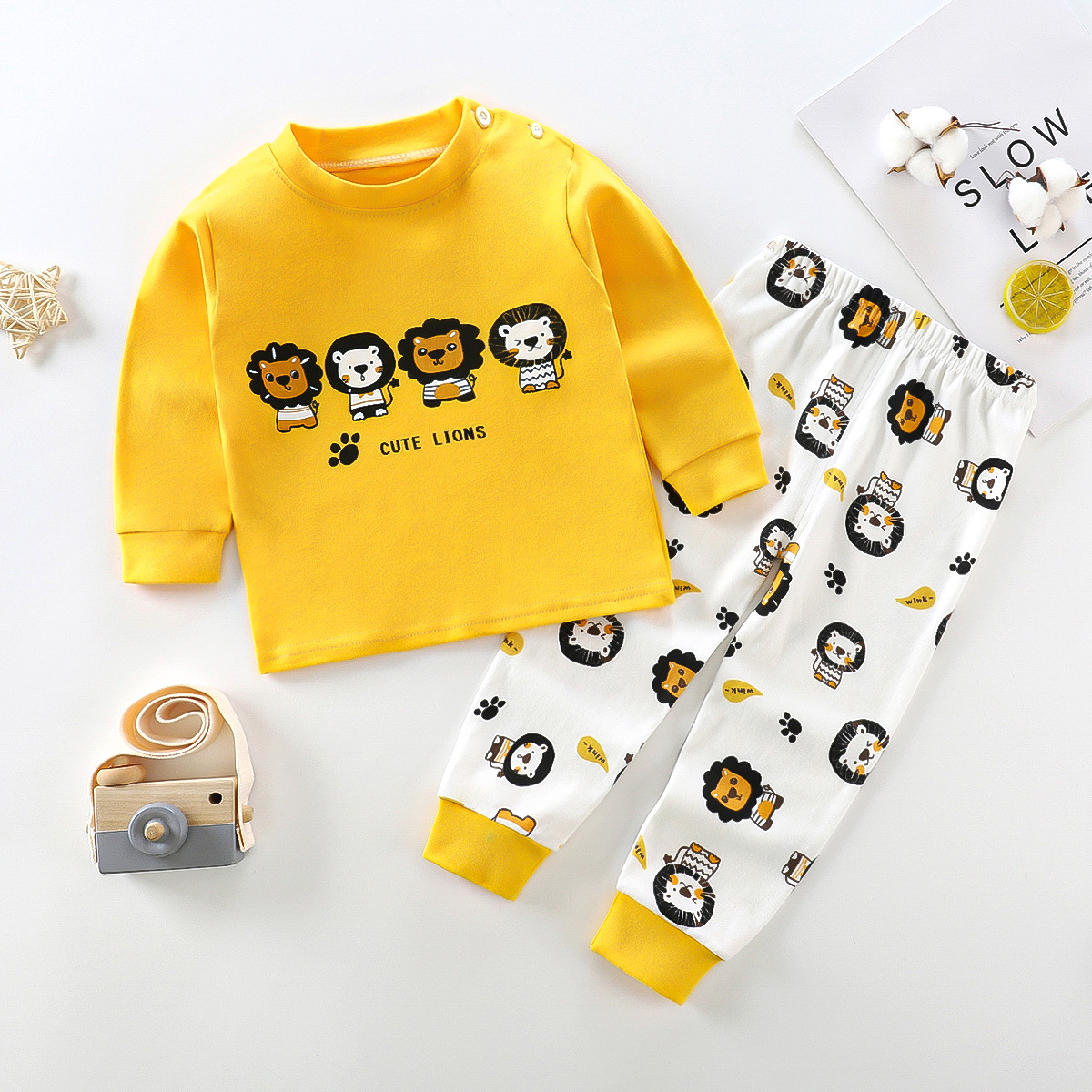 春秋の子供服セット男の子パジャマ服子供パジャマセット女の赤ち - Baby Clothing Dividers のレビューと価格