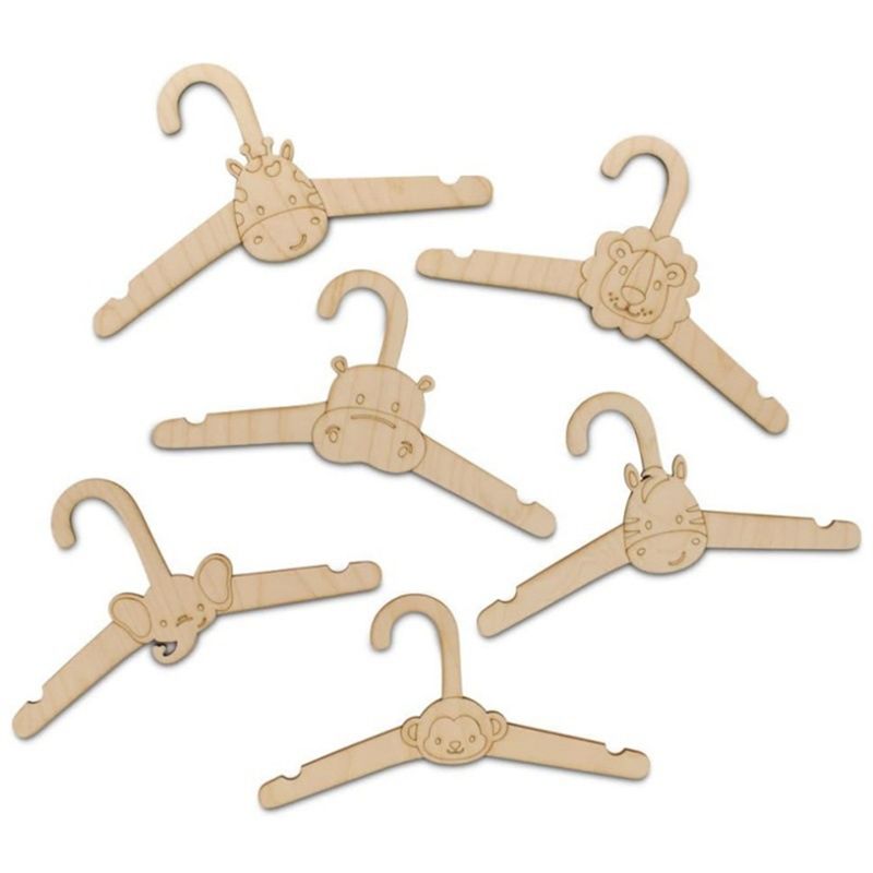 ABJI-20PCS かわいい木製ハンガー 壁掛けコートラッ - Baby Clothing Hanging Rack のレビューと価格