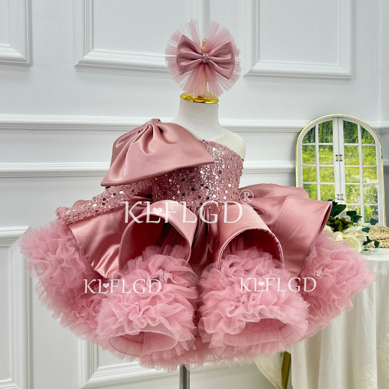 KLFLGD ゴージャスでエレガントな女の子用ドレス サテン - Baby Clothing High End のレビューと価格