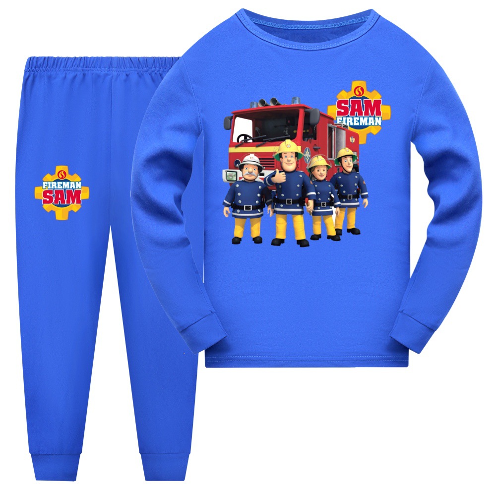 子供用長袖パジャマセット,アニメ,消防士,男の子,女の子 - Baby Clothing Dividers のレビューと価格