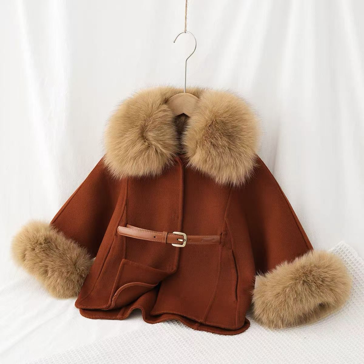 女の子用両面ウールコート 秋冬新作 子供服 高級カスタムメイ - Baby Clothing High End のレビューと価格